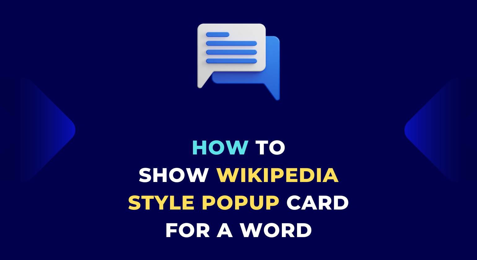 Show Wikipedia Style Popup for a Word in WordPress